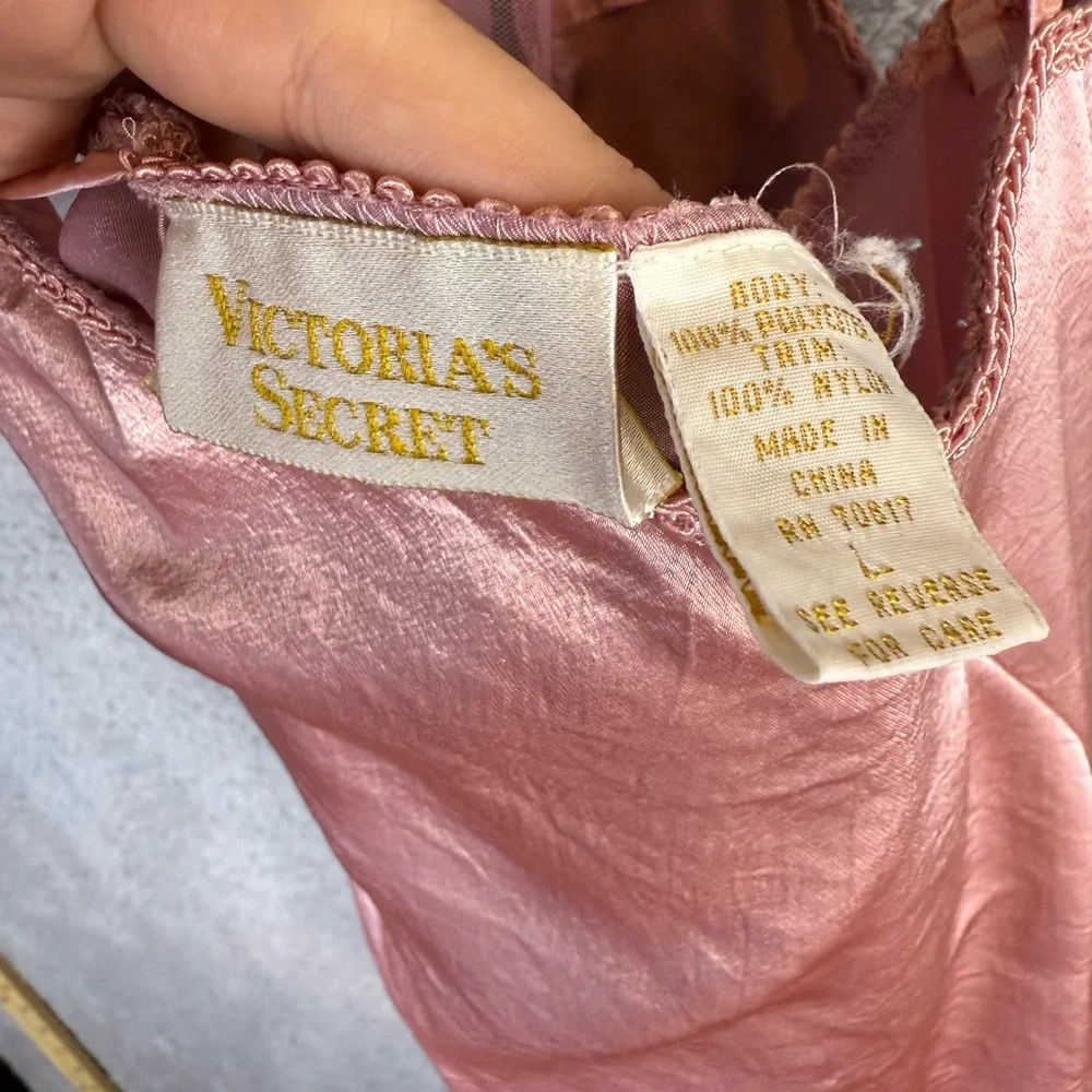 Victoria's Secret Pink Satin maxi length gown large - Picture 4 of 7